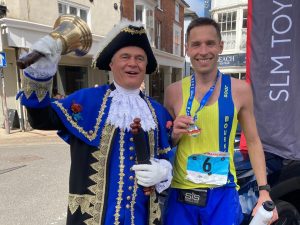 Stu Nicholas with the Town Cryer