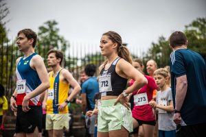 Tom Casson at the start of the Community Mile at the Bannister Miles
