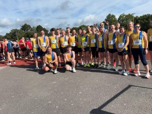 The Bournemouth AC team gather for a team photo