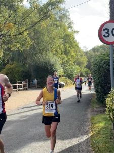 Helen Beddoe in the Lymington Lifeboat 10k