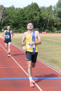 James Hulbert finishing the May 5