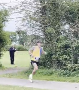 Jason Christian in action at the Lymington Lifeboat 10k
