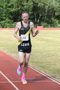 Lewis Clarke finishing third in the May 5