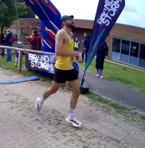 Luke Martin taking third in the Alton 10