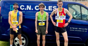 Luke Martin in the top three at the Alton 10