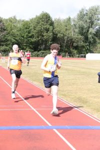 Nathan Mearns finishing the May 5