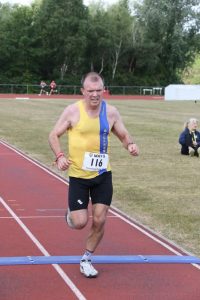 Patrick Kingston finishing the May 5