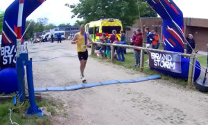 Patrick Kingston finishing the Alton 10