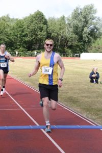 Stephen Ellerby finishing the May 5