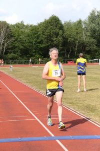 Tim Hughes finishing the May 5