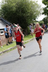 Caroline Rowley comes in to complete the Coombe Keynes 10k
