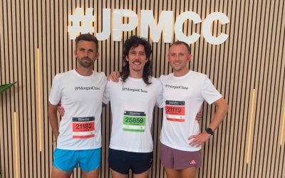 Tag and Dave Newman show an interest at JPMorganChase Challenge