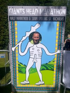 Jason Christian as the Cerne Abbas Giant