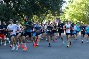 The race gets underway on Day of the JPMorganChase Challenge