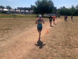 Anna Trehane in the Beat the Boat 10k