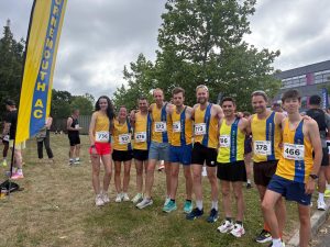 The Bournemouth AC team ahead of the Lordshill 10k