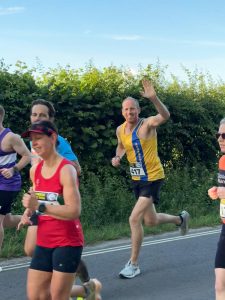 Clint Taylor in action at the Blackmore Vale Half Marathon