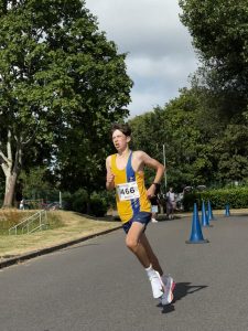 Harry Butcher in action at the Lordshill 10k