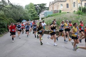 Helen Beddoe and Michelle Dorrington start Race 3 of the Upton Summer Series