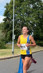 Holly Collier in action at the Lordshill 10k