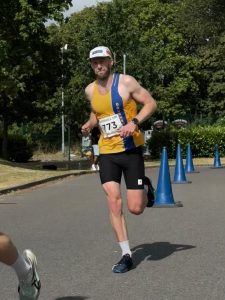 Jack Davis in action at the Lordshill 10k