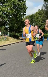 Jake Mowat in the Lordshill 10k