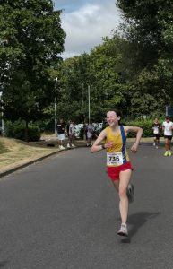Kitty Cook in action at the Lordshill 10k