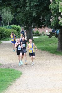 The lead group with Riley Austin in it