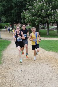 Riley Austin giving his all in Race 3 of the Upton Summer Series