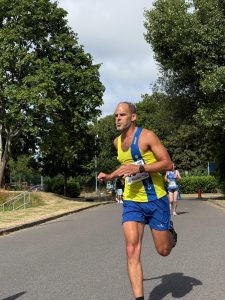 Richard Brawn in action at the Lordshill 10k