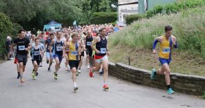 Tom Casson and Riley Austin lead them out in Race 3 of the Upton Summer Series