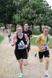 Riley Austin battles it out in Race 3 of the Upton Summer Series