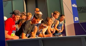 Rob McTaggart on the start line of the Standard Chartered Great City Race