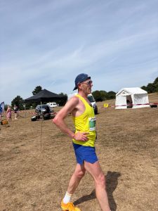 Barry Dolman after finishing the Stur Half
