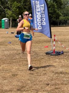 Lara Hudson coming in to complete the Stur Half