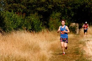 Nathan Mearns leading the Apple Plod 10k.ish