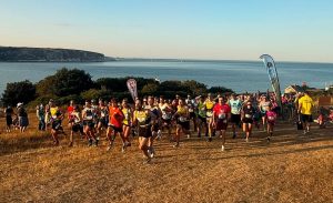 The start of the RNLI Swanage Lighthouse Loop Run