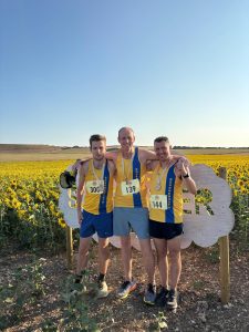 Tom Casson, Clint Taylor and David Crowther at the Sunflower Stride