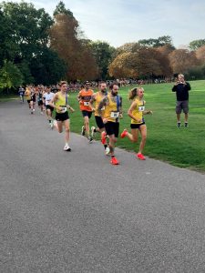 A group of Bournemouth AC runners in the Round the Lakes 10k