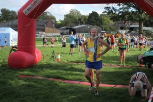 Geoff Newton after finishing the England Masters Cross Country Championships