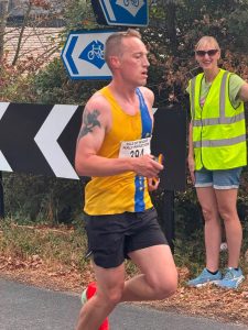 Josh Cole in action in the Isle of Wight Half Marathon