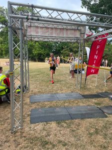 Josh Cole winning the Isle of Wight Half Marathon