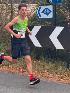 Joshua Price racing the Isle of Wight Half Marathon