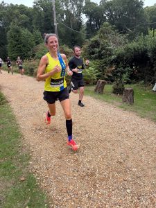 Kate Bowers in the New Forest Half Marathon