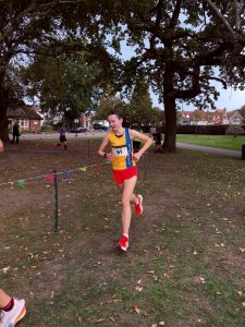 Kitty Cook at the Round the Lakes 10k