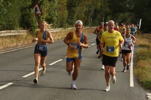 Lara Hudson and Aston Simpkins in the Totton 10k