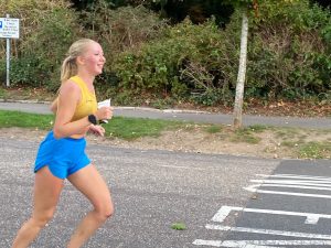 Lara Hudson competing at Round the Lakes