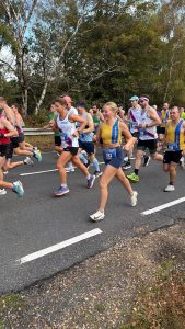 Lara Hudson starting the Totton 10k