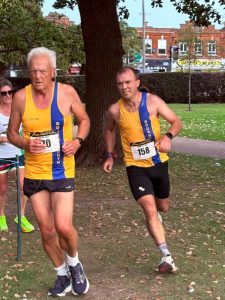 Manuel Stone and Patrick Kingston in the Round the Lakes 10k