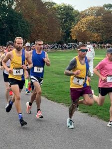 Paddy McCalister and Mike Akers in the Round the Lakes 10k